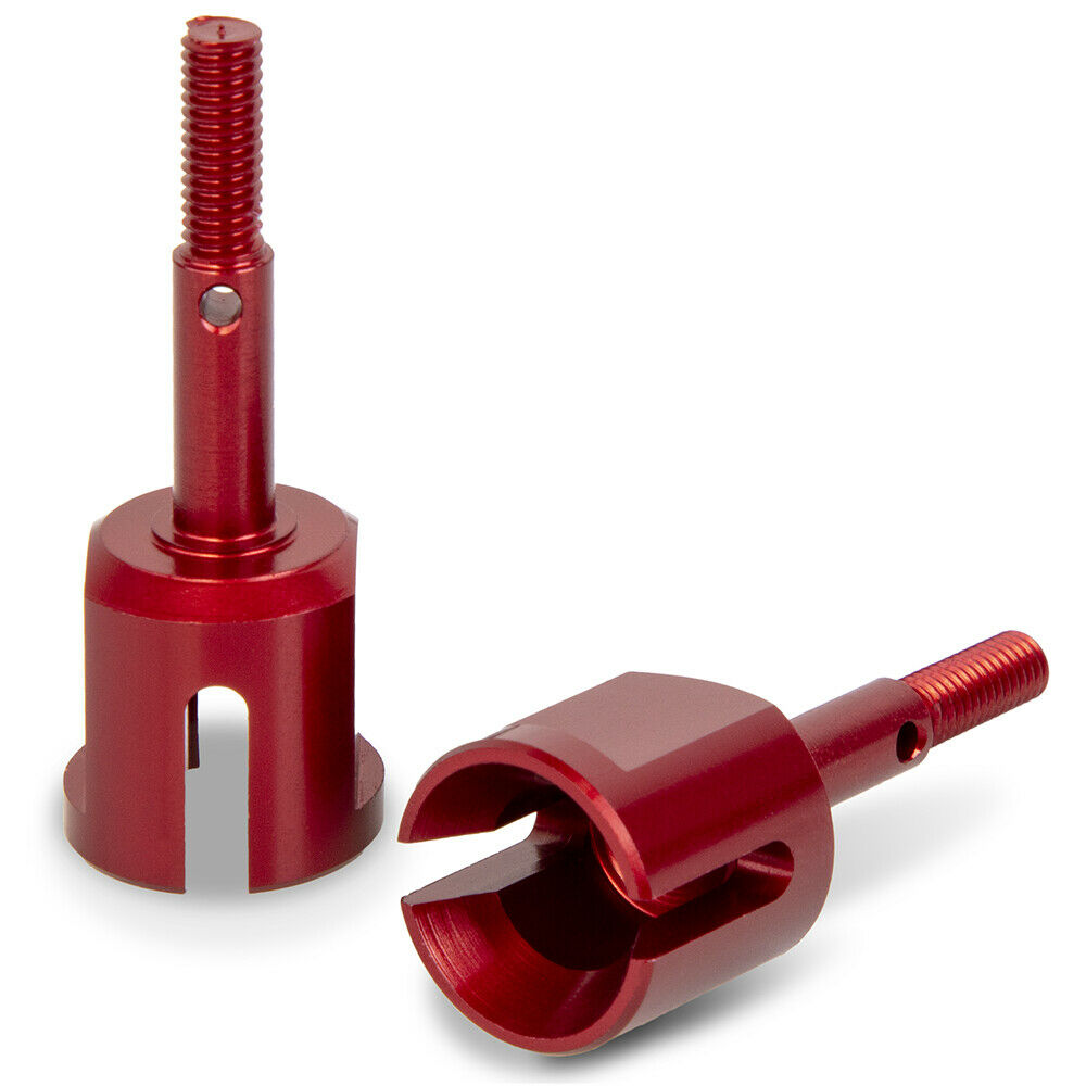 Wheel Axle Replacement RED Aluminium For Tamiya TT01 TT02